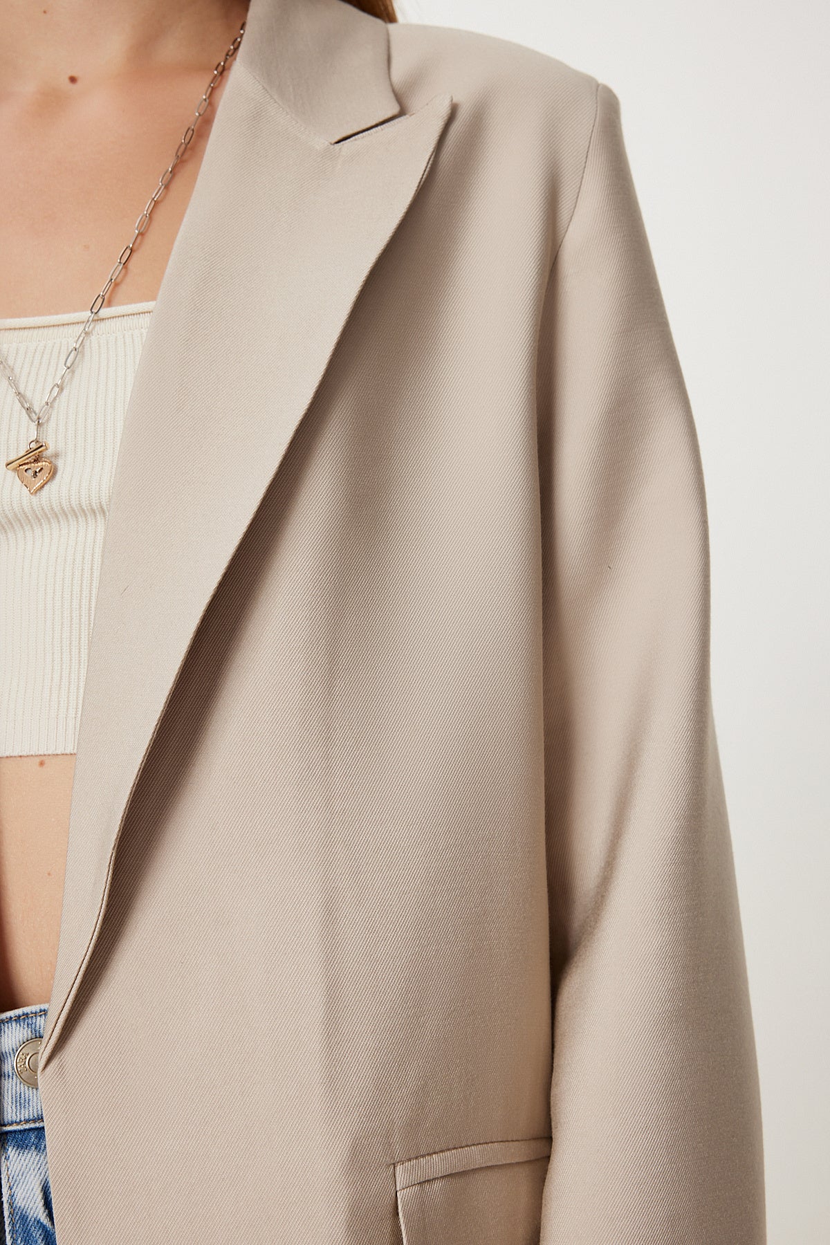 Taş Vatkalı Şal Yaka Blazer Ceket KT00022