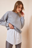 Beyaz Kazak ve Sweatshirt Altı Etek Poplin Gömlek DD01150