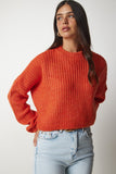 Oranj Balon Kollu Basic Triko Kazak BV00098