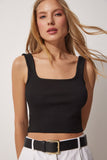 2'Li Askılı Yazlık Triko Crop Bluz