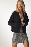 Siyah Basic Triko Hırka PJ00001