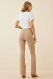 Krem İspanyol Paça Örme Pantolon XR00004