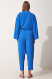 Koyu Mavi Kimono Pantolon Takım DZ00046