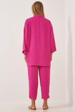 Koyu Pembe Kimono Pantolon Takım DZ00046