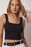 2'Li Askılı Yazlık Triko Crop Bluz