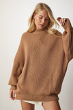Bisküvi Oversize Basic Triko Kazak mx00126