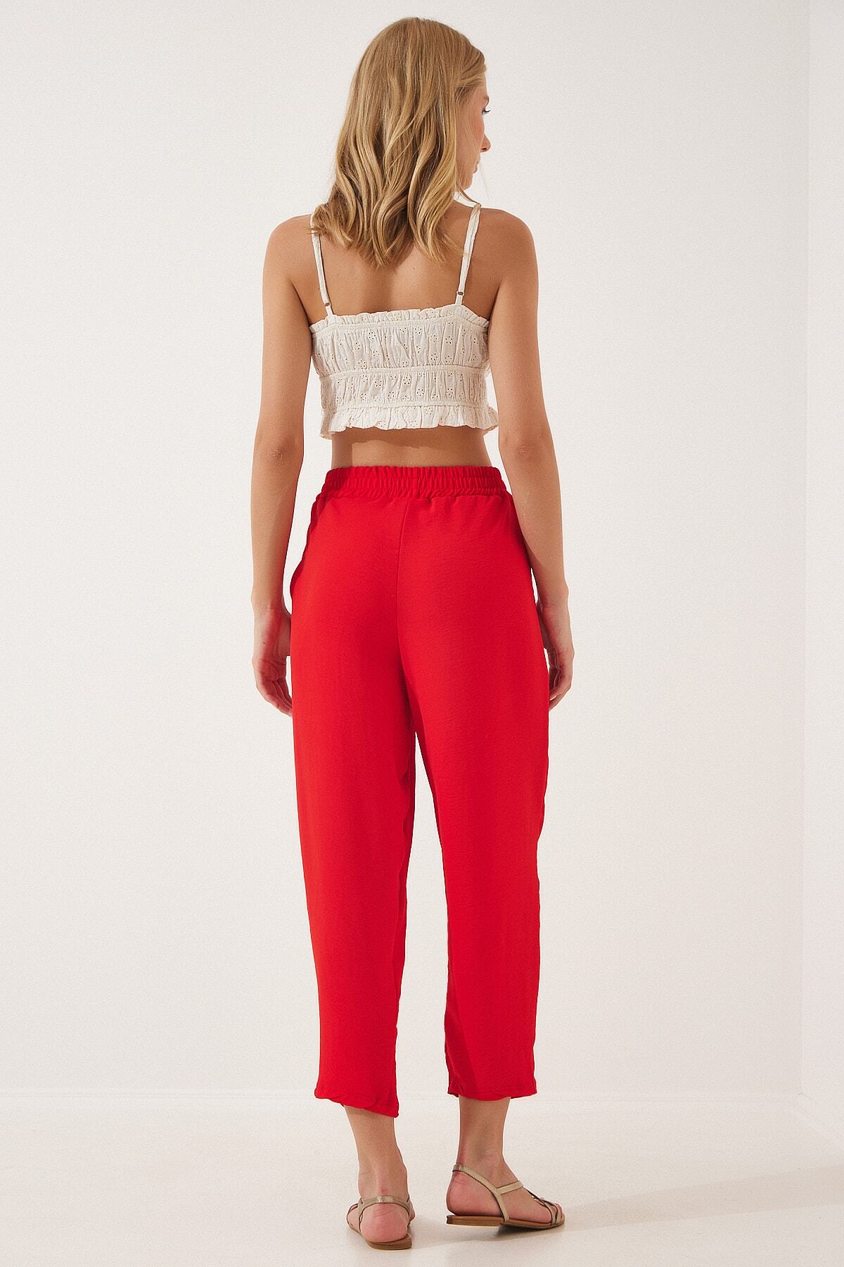 Kırmızı Kimono Pantolon Takım DZ00046