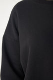 Siyah Baskılı Oversize Sweatshirt HF00440