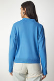 Açık Mavi Polo Yaka Basic Kazak bv00094