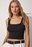 2'Li Askılı Yazlık Triko Crop Bluz