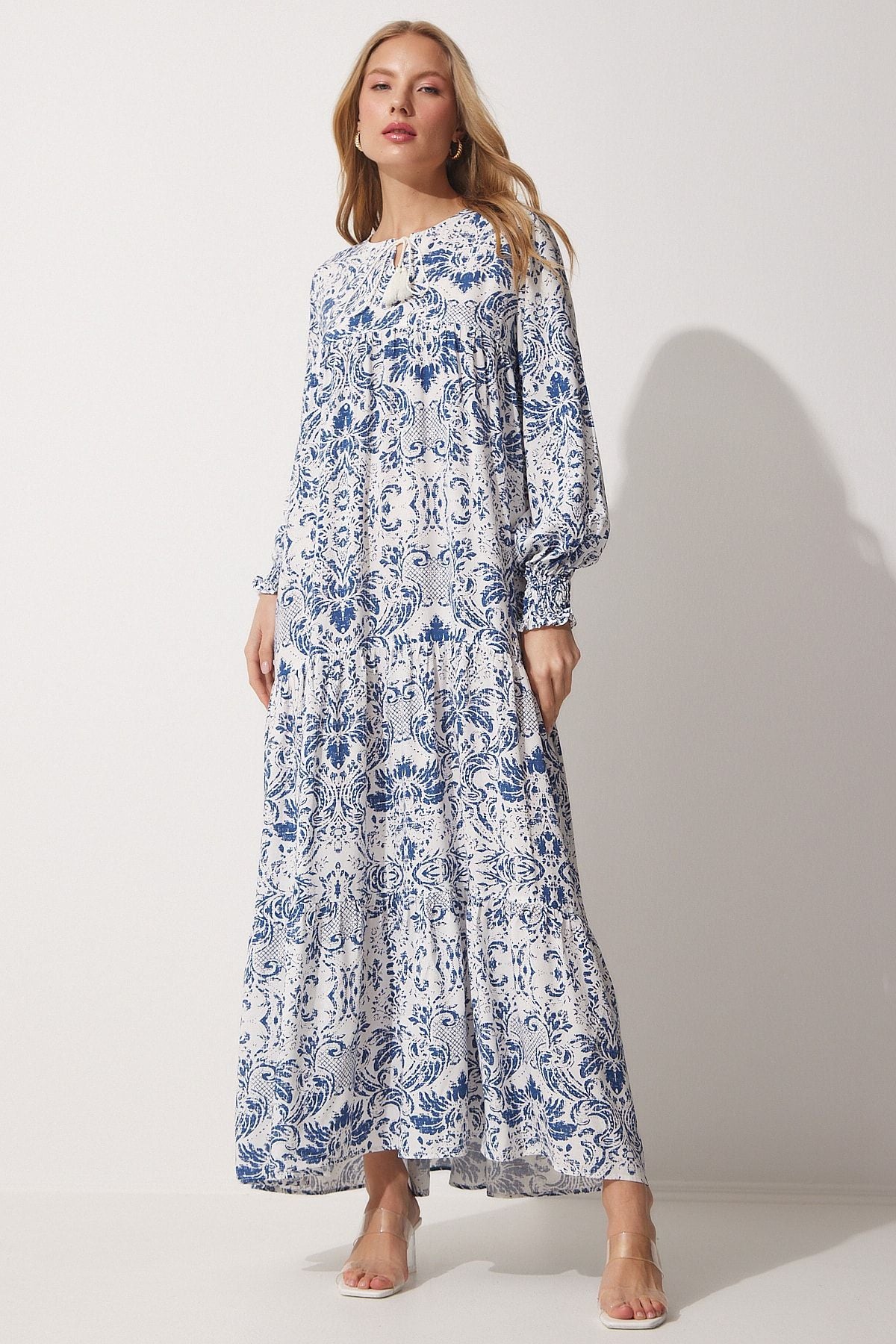 Desenli Oversize Yazlık Elbise