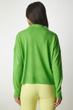 Açık Yeşil Polo Yaka Basic Kazak bv00094