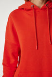 Oranj Kapüşonlu Şardonlu Basic Sweatshirt SM00153