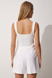 2'Li Askılı Yazlık Triko Crop Bluz