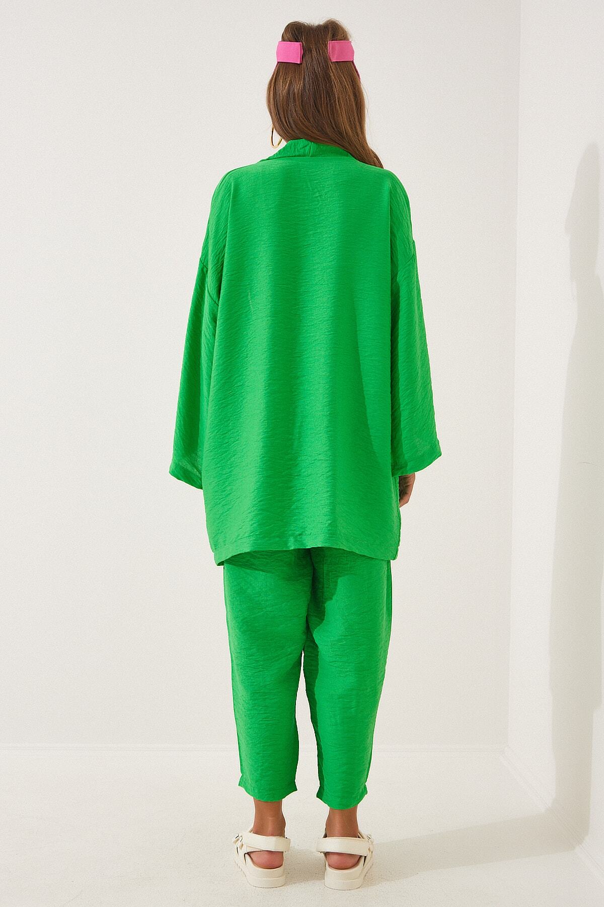 Yeşil Kimono Pantolon Takım DZ00046
